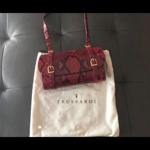 Trussardi reptile skin bag.